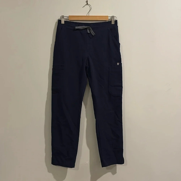 Navy Blue Fig Scrub Pants